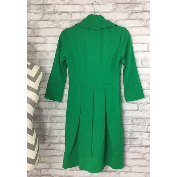 Diane Von Furstenberg green dress coat size 2 - Picture 5 of 10